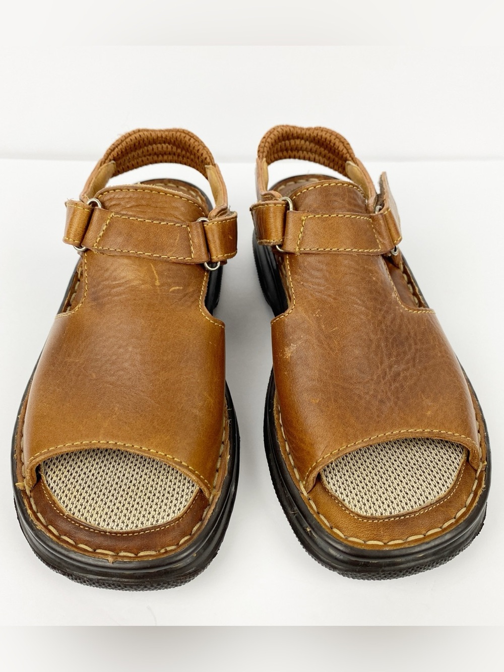 Born Brown Leather Open-Toe Sandals - Picture 6 of 11